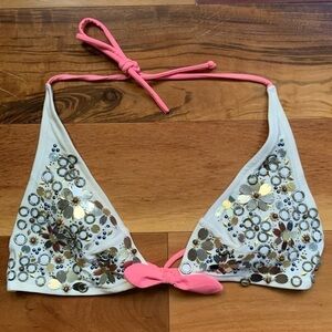 Victoria’s Secret Floral Embellished Bikini Top